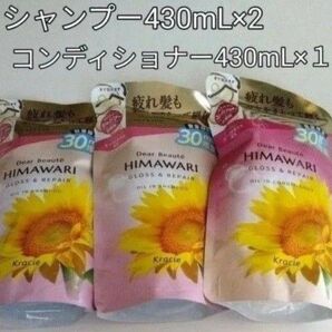 HIMAWARI ヒマワリ オイルインシャンプー コンディショナー 増量タイプ 疲れ髪もツヤをまとって輝く クーポン対象 つめかえ