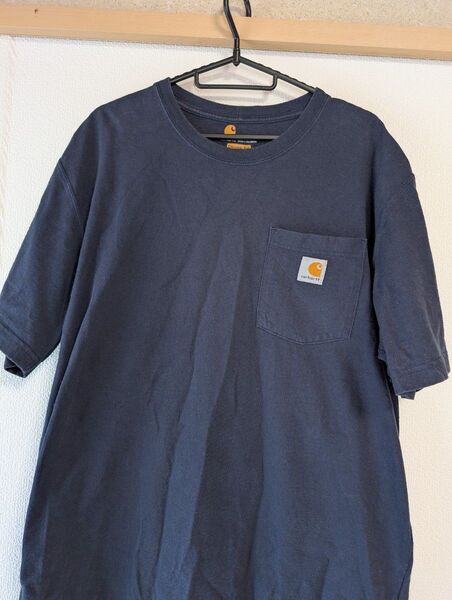 Carhartt ポケットTシャツ ネイビー