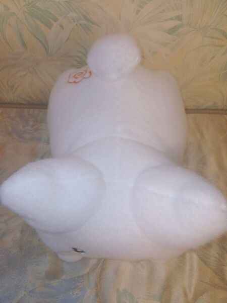 はなまるおばけ 大 ビック ぬいぐるみ タグあり 寝そべり 舌ぺろ
