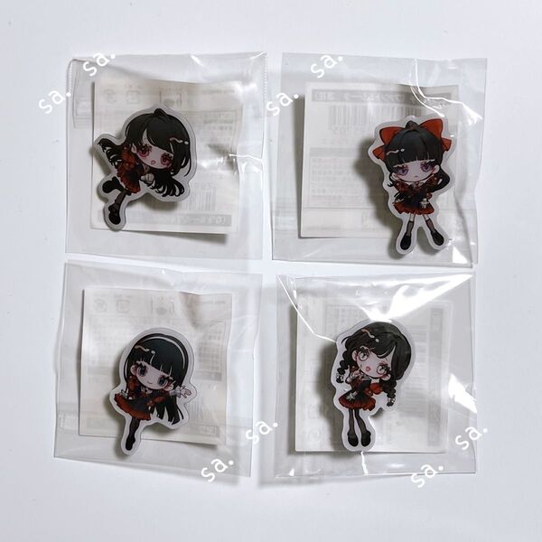 ファントムシータ イチマルナイン 109 POP UP SHOP ピンバッジ 4個セット まとめ売り