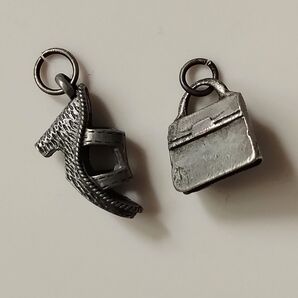 アクセサリー パーツ 2点 セット チャーム ペンダントヘッド ボタン