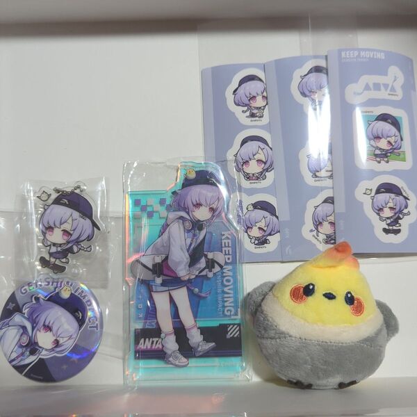 原神 七七 anta コラボ中国 アクスタ ヤマガラ ぬいぐるみ 缶バッジ アクキー アクスタキーホルダー ステッカー