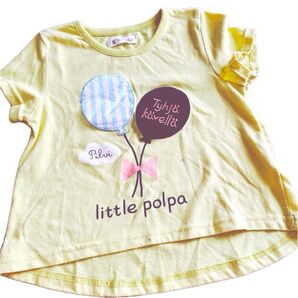 little polpa キッズ Tシャツ イエロー系