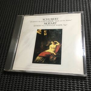 CD シューベルト 死と乙女　モーツァルト　狩　ジュリアード
