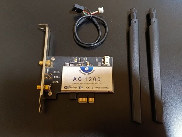 Hommie WIFI AC1200 867Mbps ワイヤレス 無線LANカード アンテナセット