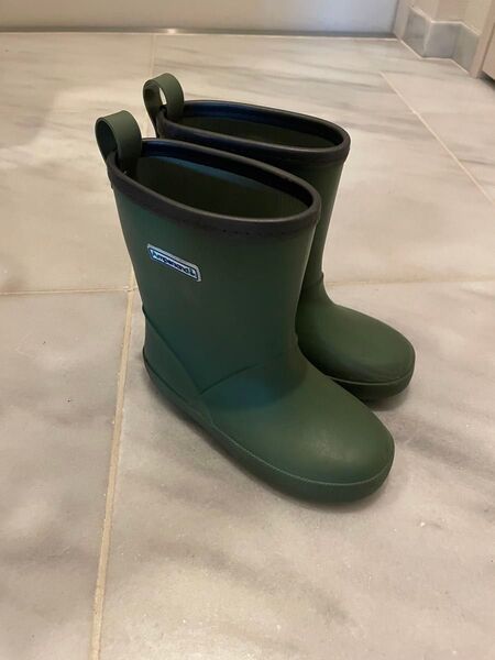 Ampersand 長靴 17cm キッズ 緑 レインブーツ ショート