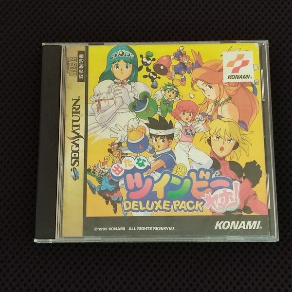 ジャンク品 SS 出たなツインビーヤッホー! DELUXE PACK セガ サターン SEGA SATURN コナミ