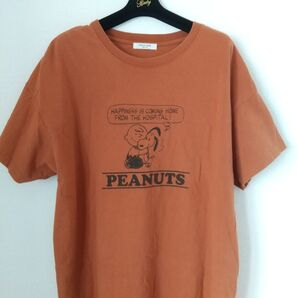 FREAK'S STORE フリークスストア PEANUTS スヌーピー コラポ Tシャツ 男女兼用 サイズ F