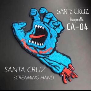 BIG SANTACRUZ スクリーミングハンド サンタクルーズ ワッペン スケボー