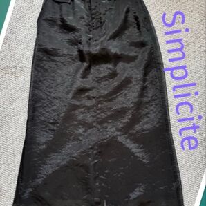 ベイクルーズsimpliciteシンプリシティ チュール重ねセミタイトスカート 春・夏