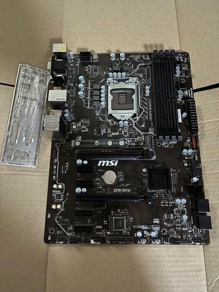 動作品 MSI Z270-S01A LGA1151 ioパネル付 マザーボード 即時支払いできる方限定特価品