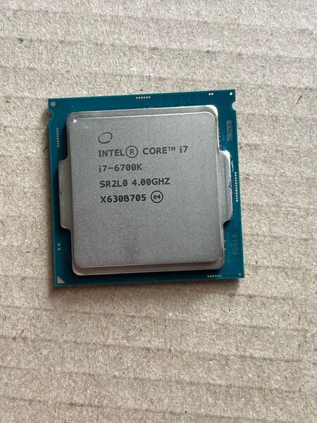 動作品 Intel Core i7-6700K 4.00GHz Skylake LGA1151 CPU 即時支払いできる方限定特価