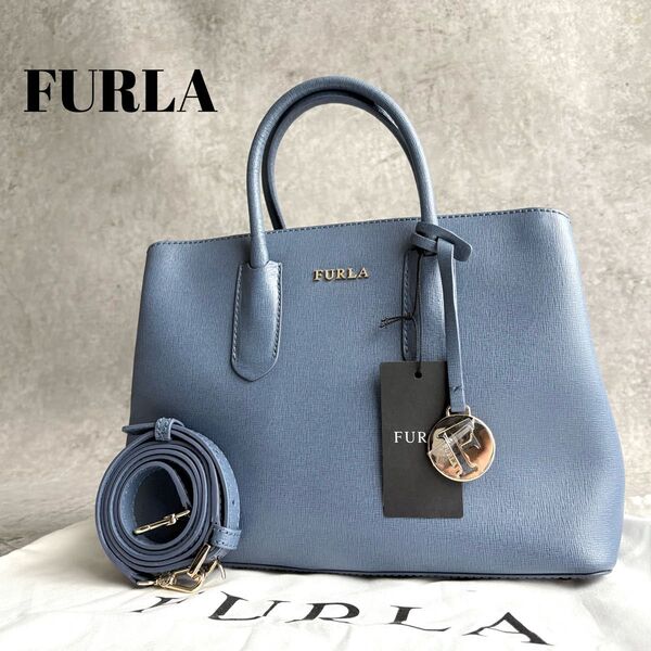 【未使用級】FURLA フルラ TESSA テッサ 2way ハンドバッグ ショルダーバッグ タグ付