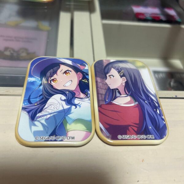 プロセカ プロジェクトセカイ グリッター缶バッジイベントイラストコレクション 白石杏 スクエア缶バッジ