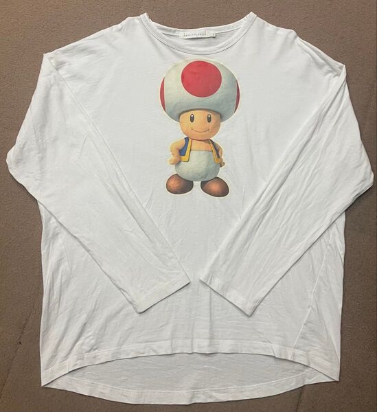 レディースLサイズAMERICAN HOLIC ホワイト Tシャツ スーパーマリオ キノピオ キノピコトップス