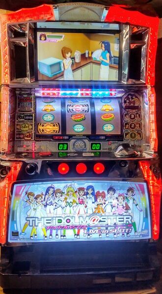 サミー5号機 THE IDOLM@STER LIVE in SLOT! スロット実機 コイン不要 アイマス初代
