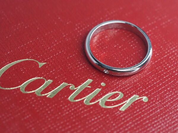 Cartier カルティエ 天然ダイヤモンドリング 指輪 Pt950 プラチナ