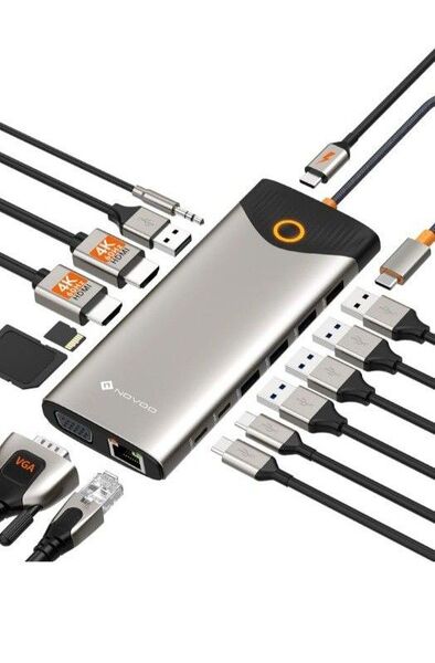 NOVOO 15-in-1 4K@60Hz USB C ハブ