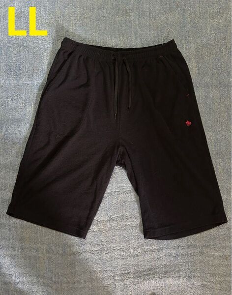 黒のハーフパンツ LLサイズ メンズ ルームウェア スポーツウェア