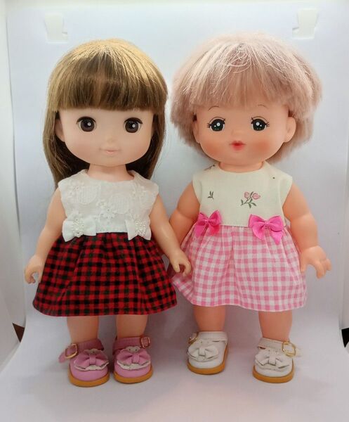 メルちゃん ソランちゃんサイズ ハンドメイド ワンピース2着セット S5-133