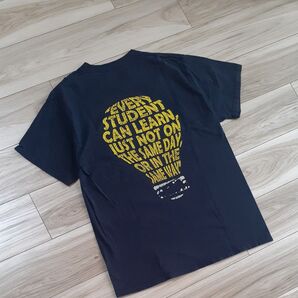 HANESTシャツ 古着ネイビー両面プリント