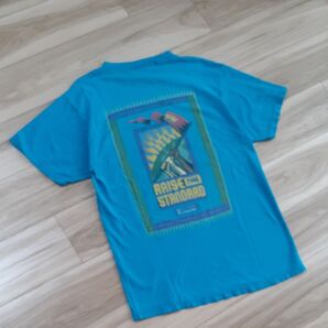 COMPETITOR Tシャツ ヴィンテージ ターコイズブルーバックプリントVOLUNTEER