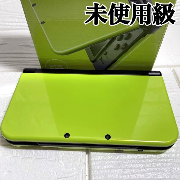 未使用級 newニンテンドー3DS LL ライム×ブラック 任天堂 本体 3DS New Nintendo 3DSLL