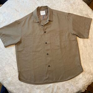FREAK'S STORE フリークスストア♪ 身幅62 ポリエステルオープンカラーシャツ/半袖シャツ/無地/212-1017