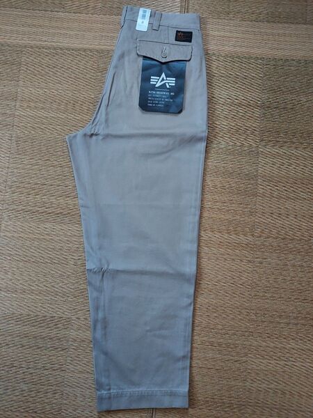 ALPHA INDUSTRIES アルファインダストリーズ M-52 ツータック ワイドチノパンツ Mサイズ