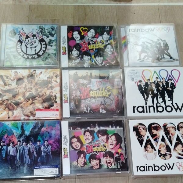 ジャニーズWEST アルバム セット 初回、通常 CD,DVD,blu-ray power,wtrouble,rainbow