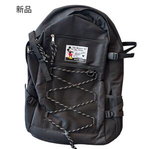 新品 ミッキー 黒 リュック 通学 ダンス 習い事 デイパック 中学生 高校生 リュックサック