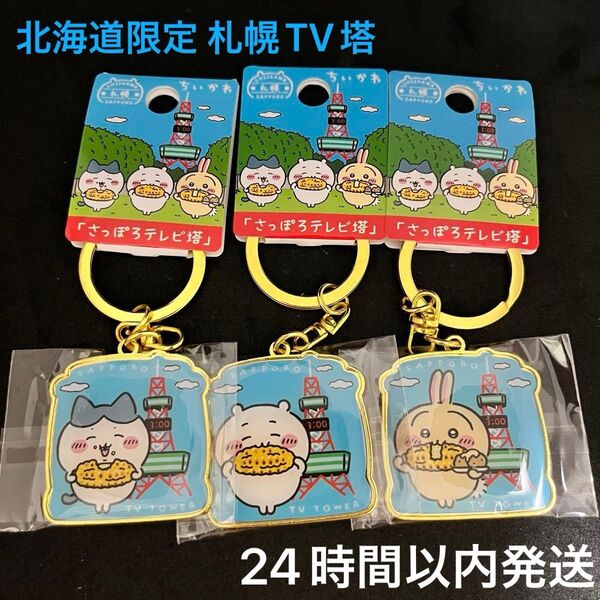 API ちいかわ ご当地キーホルダー 北海道限定 札幌テレビ塔3点SET