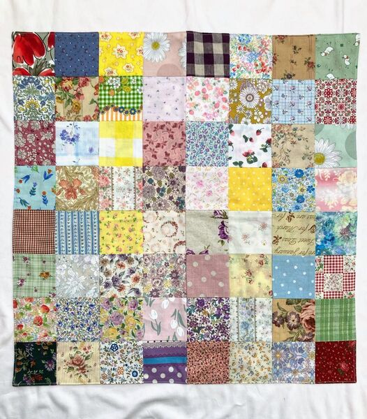 ⑤パッチワークマルチカバー ハンドメイド
