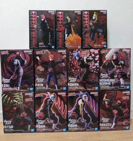 【新品・未開封】ナルト疾風伝 NARUTO 暁 フィギュア全11種セット★VIBRATION STARS★EFFECTREME