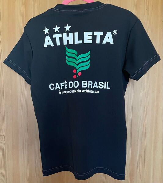 ATHLETA Tシャツ ブラック アスレタ ATHLETA 半袖プラクティスシャツ ブラック Sサイズ