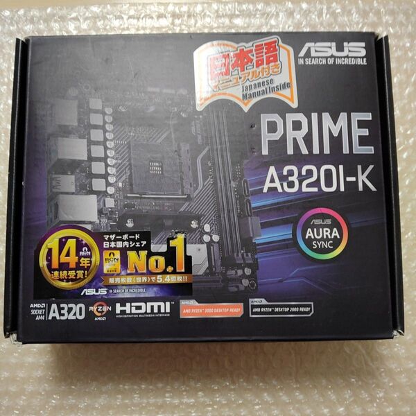 ASUS PRIME A320I K + Ryzen5 2400G セット AM4 ITX マザーボード