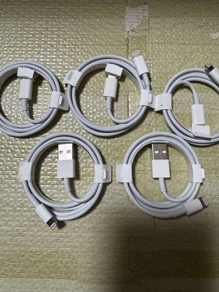iPhone充電器 ライトニングケーブル 5本 純正品質 USB×2 タイプC×3