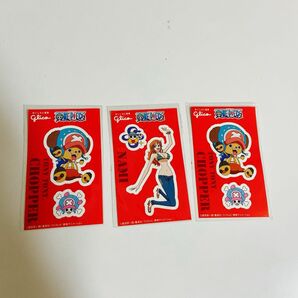 【レア】【非売品】ワンピース ナミ チョッパー シール 3枚セット