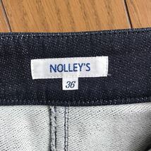 C 美品 NOLLEY'S ノーリーズ デニムスカート サイズ36 (Sサイズ) 紺色 ネイビー_画像4