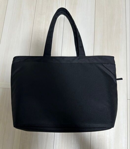無印良品 PCポケット付 撥水 トートバッグ 黒 A4収納可 ポリエステル100% MUJI 無地 ブラック