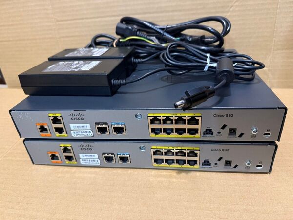 ■IOS15.9M6(2022)■Cisco C892J-K9 ルーター ACアダプターあり CCNA CCNP