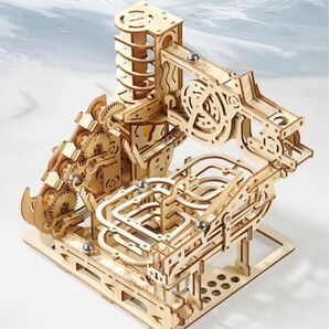 3D木製パズル ギアトラックジェットコースター 知育玩具