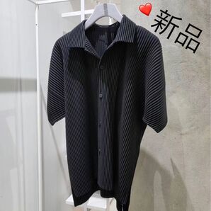 7月新作【日本製】新品HOMME PLISSE ISSEY MIYAKE メンズ 半袖シャツ 4