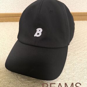 BEAMS Bロゴ キャップ ブラック 帽子 メンズ