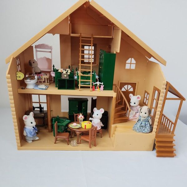 初期 シルバニアファミリー 赤い屋根の大きなお家 まとめ売り