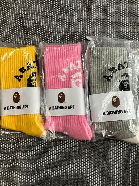 A bathing ape アベイシングエイプ ソックス 3足セット★新品未使用★⑩