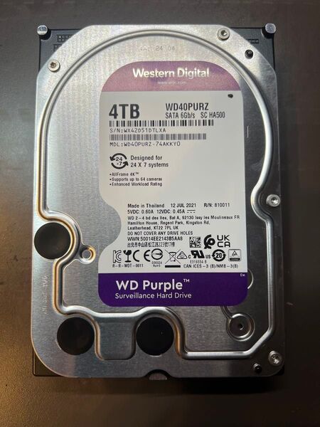 Western Digital WD40PURZ 4TB HDD