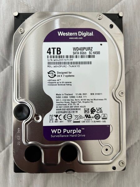 Western Digital WD40PURZ 4TB HDD