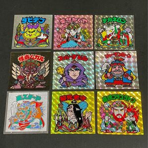 旧ビックリマン【ヘッド 9枚セット】スーパーデビル シャーマンカーン ほか
