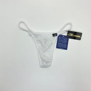 TMコレクション NY ベア天 サイドストリング ハギナシ Tバック ビキニ ホワイト 下着 水着